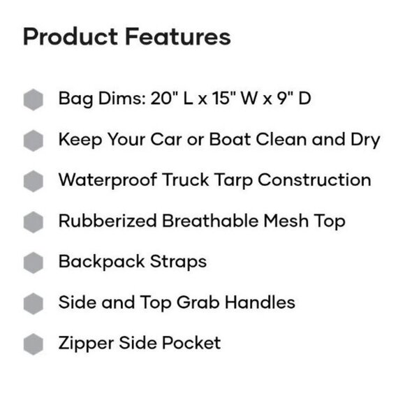 Liquid Force Mesh Gear Bag GREAT SHAPE! - Picture 8 of 8